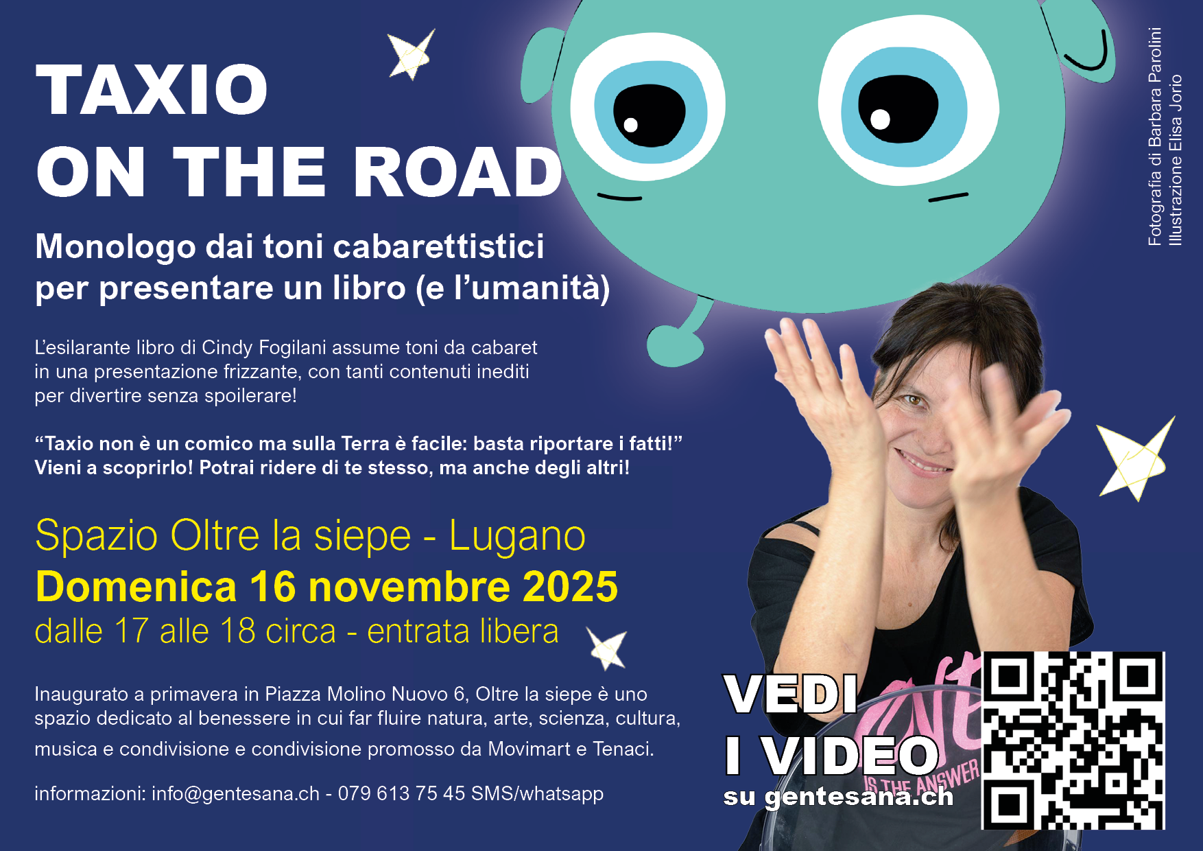 Taxio e l'anomalia universale si terrà il 16 novembre allo Spazio Oltre la siepe di Lugano.